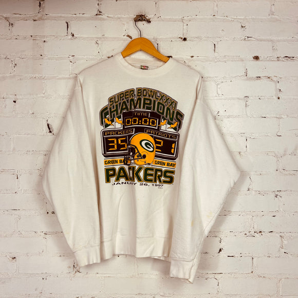 Vintage 1997 Green Bay Packers Sweatshirt (Medium/Large)
