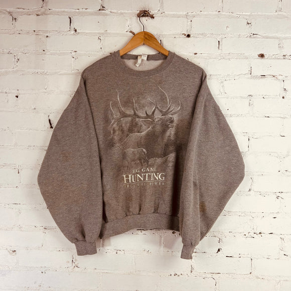 Vintage Buck Hunting Sweatshirt (Small/Medium)