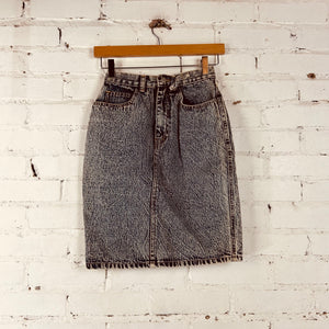 Vintage Jordache Denim Skirt (W24)