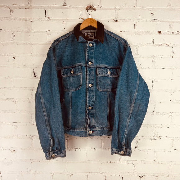 Vintage Ivy Crew Denim Jacket (Medium/Large)