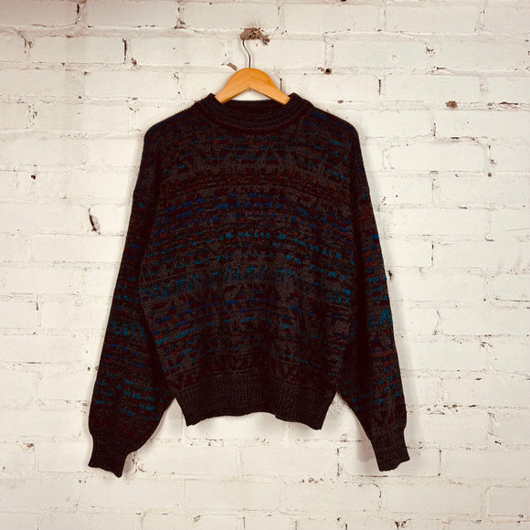 Vintage Acrylic Sweater (Medium)