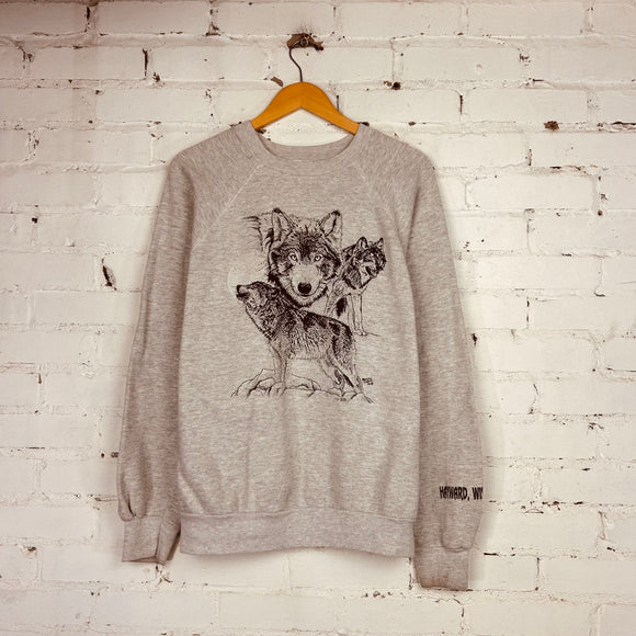 Vintage 1991 Wolf Sweatshirt (Medium)