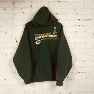 Vintage Green Bay Packers Hoodie (X-Large)