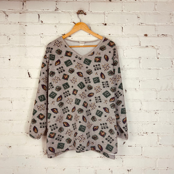 Vintage Fall Leaves Sweatshirt (Large)