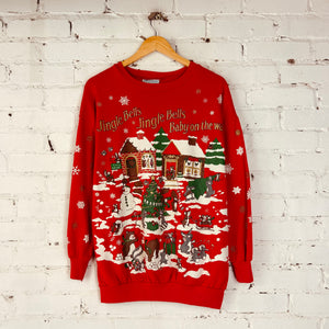 Vintage Jingle Bells Sweatshirt (Medium)