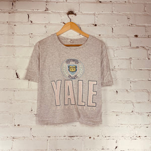Vintage Cropped Yale University Tee (Medium)