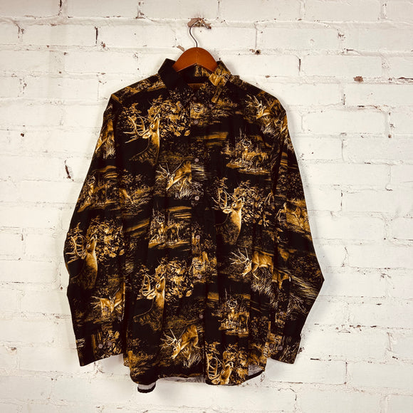 Vintage Morgan Creek Buck Button-Up (Large)