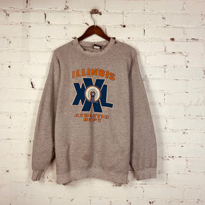 Vintage Illinois Sweatshirt (Large)