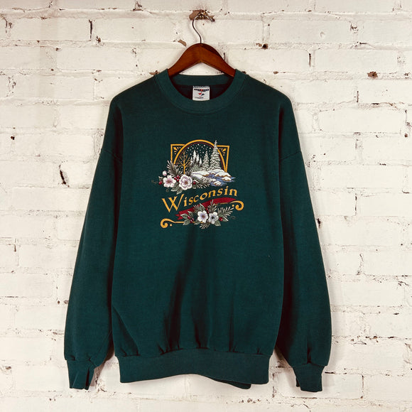 Vintage Wisconsin Sweatshirt (Large)