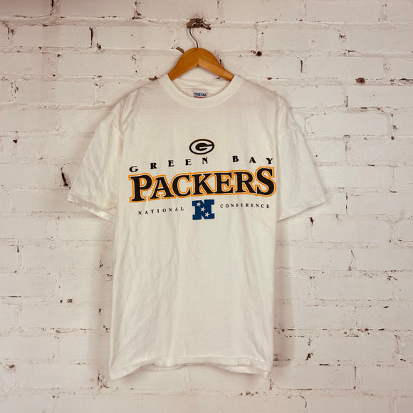 Vintage Green Bay Packers Tee (Large/X-Large)