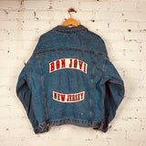 Vintage 80s Bon Jovi Brockum Denim Jacket (Large)