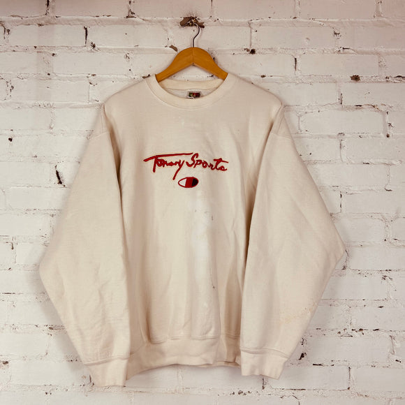 Vintage Tommy Sports Sweatshirt (Large/X-Large)