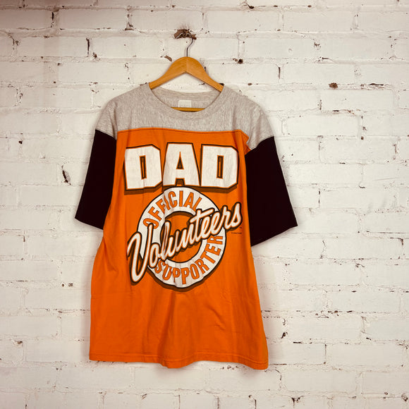 Vintage Dad Offical Supports of Tennessee Volunteers Tee (X-Large)