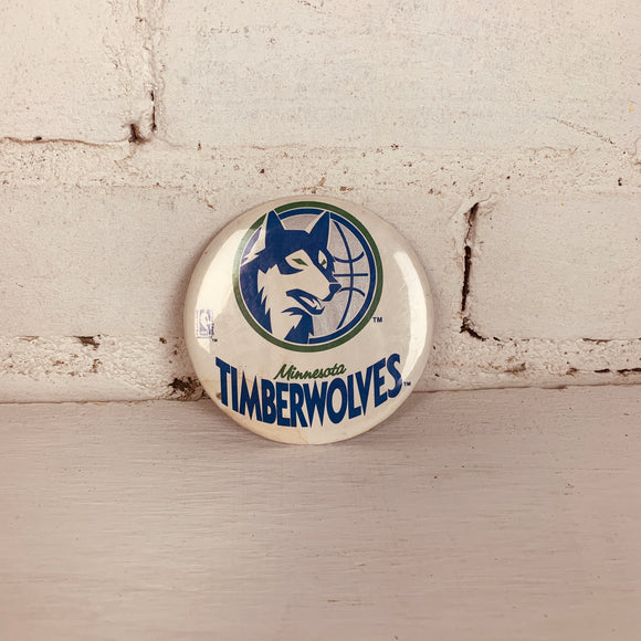 Vintage Minnesota Timberwolves Button