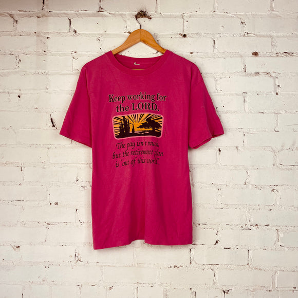 Vintage Keep working for the Lord Tee (Large)